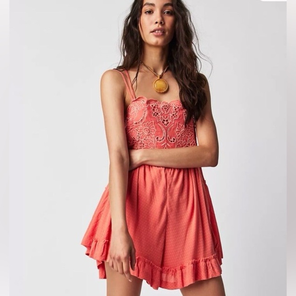 Bali Ray Of Sunshine Romper Embroidered Cutwork Playsuit